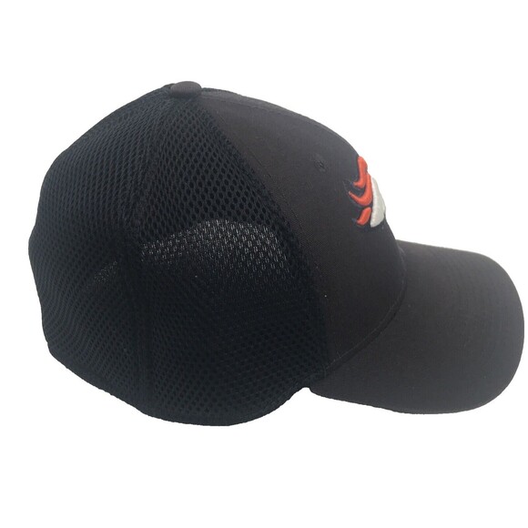 New Era 39Thirty Denver Broncos Medium Large Flex Fitted Hat Cap Black - Picture 4 of 9